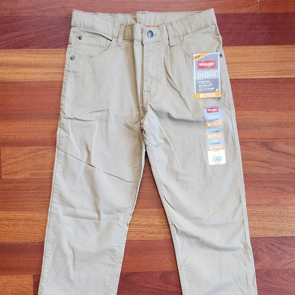 NWT Wrangler Straight 4-Way Flex Chino Pants Size 12 Husky - Picture 3 of 16